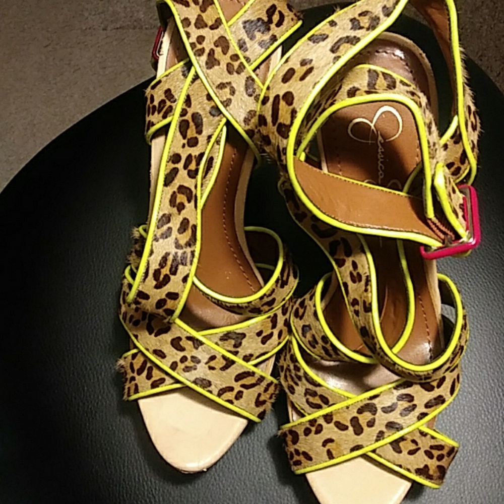 Jessica Simpson. Animal Print Heels